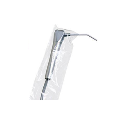 Pac-Dent Syringe sleeve w/opening, Clear, 2 1/2" x 10"