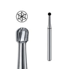 Alpen FG #8 Round Carbide Bur, clinic pack of 100 burs | SurgiMac Dental Supply