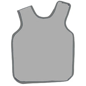 X-Ray Apron, Adult w/out Collar, Lead-lined, .3MM Thickness, 22-½” x 26-½”, Grey 26GREY