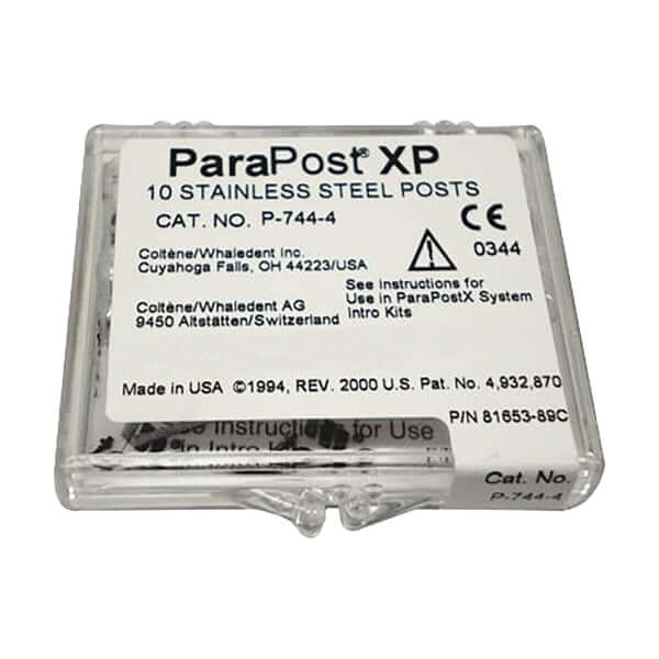 ParaPost XP Stainless Steel Posts (.040''/1.00mm), 10 pcs | SurgiMac Dental Supply