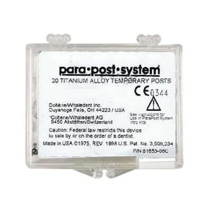 ParaPost P46-6 black .060" (1.5mm) Temporary Titanium Posts, 20/Pk | SurgiMac Dental Supply