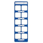 Flow Dental Perfect Pocket Film Mounts Vinyl/Blue 10 Window Bite Wing, Size 2, box of 100