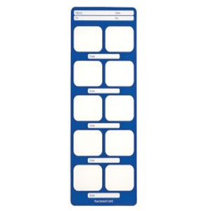 Flow Dental Perfect Pocket Film Mounts Vinyl/Blue 10 Window Bite Wing, Size 2, box of 100