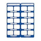 Flow Dental Perfect Pocket Film Mounts Vinyl/Blue 20 Window Horizontal, Size 2, Box of 100