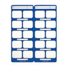 Flow Dental Perfect Pocket Film Mounts Vinyl/Blue 20 Window Horizontal, Size 2, Box of 100