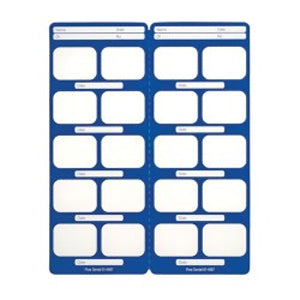 Flow Dental Perfect Pocket Film Mounts Vinyl/Blue 20 Window Horizontal, Size 2, Box of 100