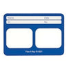 Flow Dental Perfect Pocket Film Mounts Vinyl/Blue 2 Window Horizontal, Size 2, box of 100