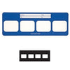 Flow Dental Perfect Pocket Film Mounts Vinyl/Blue 4 Window Horizontal, Size 2, Box of 100