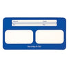 Flow Dental Perfect Pocket Film Mounts Vinyl/Blue 2 Window Horizontal, Size 3, box of 100
