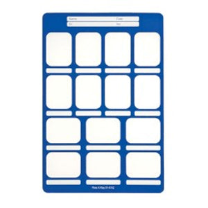 Flow Dental Perfect Pocket Film Mounts Vinyl/Blue 8 Horizontal, 6 Vertical, Size 2, box