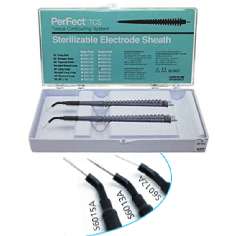 PerFect TCS 45 degree Long Loop Sterilizable Electrode Sheaths, Package of 2 | SurgiMac Dental Supply