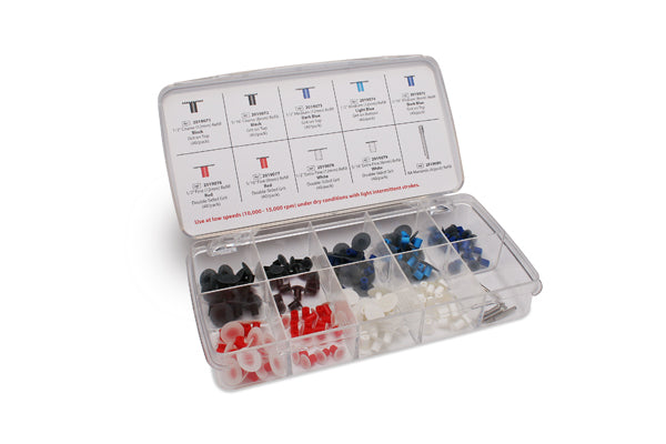 Poli-Pro Disc Refill, Extra-Fine 1/2" Grit Double Sided, Box of 40 Discs