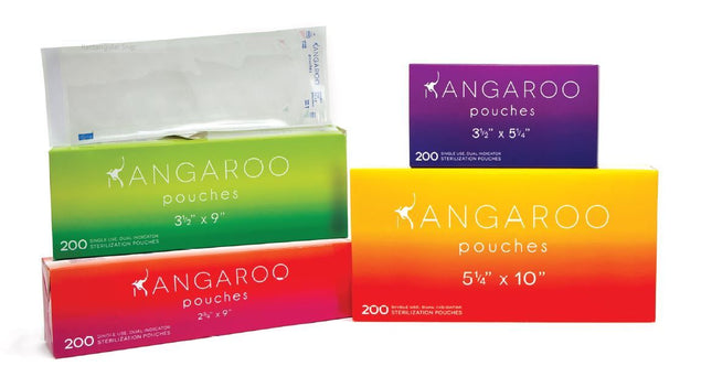 Kangaroo Self-Sealing Sterilization Pouches 10/CS