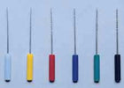 Premier #35 Stainless Steel Barbed Broaches with Color-coded Plastic Handle