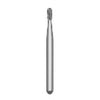 Solo #0512 medium grit, pear shaped diamond bur, single use. Package of 25 burs