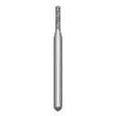 Solo #0710 coarse grit, flat end cylinder diamond bur, single use. Package of 25 burs