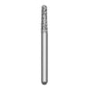 Solo #1118.7 coarse grit, round end taper diamond bur, single use. Package of 25 burs