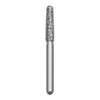 Solo #1121.8 coarse grit, round end taper diamond bur, single use. Package of 25 burs