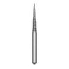 Solo #1314.10 fine grit, pointed cone diamond bur, single use. Package of 25 burs