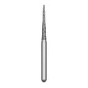 Solo #1314.10 fine grit, pointed cone diamond bur, single use. Package of 25 burs