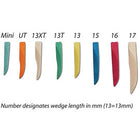 Premier Sycamore Wedges - UT Ultra-Thin (Orange). Anatomically shaped Sycamore