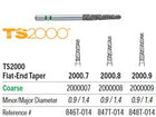 TS2000 Speed Cut Diamond FG #2000.9 Flat End Taper Coarse, pack of 5