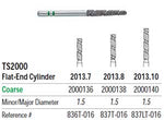 TS2000 Speed Cut Diamond FG #2013.7 Cylinder Flat End Coarse, pack of 5