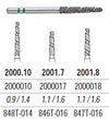TS2000 Speed Cut Diamond FG #2001.7 Flat End Taper Coarse, pack of 5
