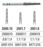 TS2000 Speed Cut Diamond FG #2001.8 Flat End Taper, Coarse, pack of 5