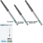 Two Striper ShortCut FGSS MP 89 S Medium Diamond Burs, Micro-Prep, Short Shank