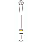 Two Striper Ztech FG #125ZX Round Diamond Bur for Zirconia Adjustment, 3/Pk