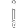 Two Striper Ztech FG #L125ZX Long Shank Round Diamond Bur for Zirconia Adjustment, 3/Pk