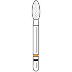 Two Striper Ztech FG #285.5ZF Football Shaped Diamond Bur for Zirconia Adjustment, 5/Pk