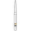Two Striper Ztech FG #L260.8ZF Long Shank Flame Shaped Diamond Bur for Zirconia Adjustment, 5/Pk