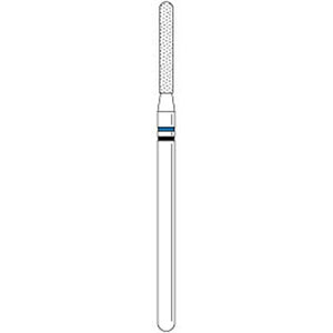 Two Striper Ztech HP #X590.12ZM Cylinder Round End Diamond Bur, 1/Pk