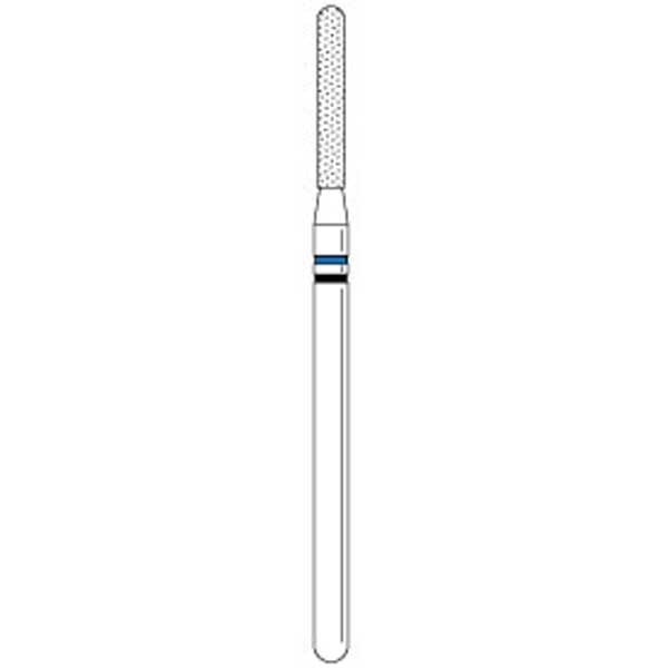 Two Striper Ztech HP #X769.10ZM Round End Taper Diamond Bur, 1/Pk