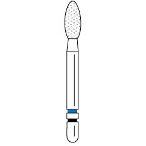 Two Striper Ztech FG #285.5ZM Football Shaped Diamond Bur for Zirconia