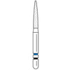 Two Striper Ztech FG #L260.8ZM Long Shank Flame Shaped Diamond Bur for Zirconia Adjustment, 5/Pk