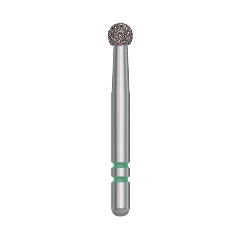 Two Striper FG #130 Coarse Diamond Bur, Round. Pack of 5