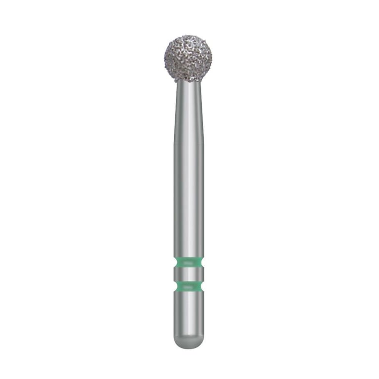 Two Striper FG #135 Coarse Diamond Bur, Round. Pack of 5