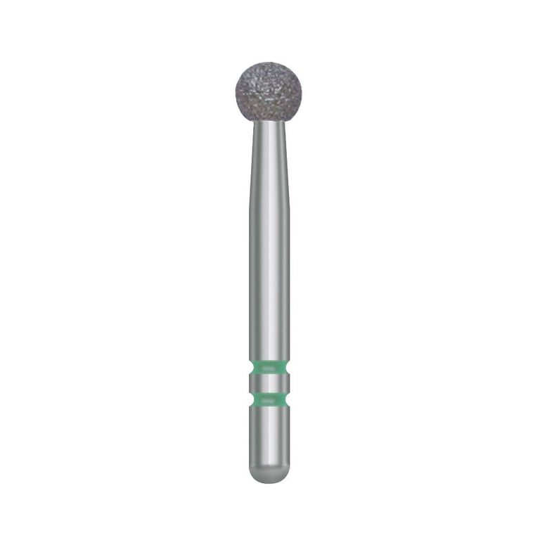 Two Striper FG #135 Fine Diamond Bur, Round. Pack of 5