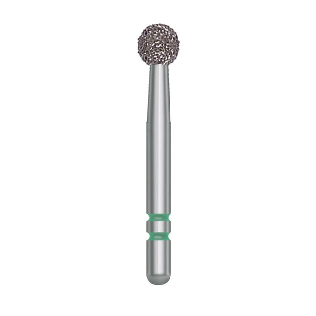 Two Striper FG #138 Coarse Diamond Bur, Round. Pack of 5