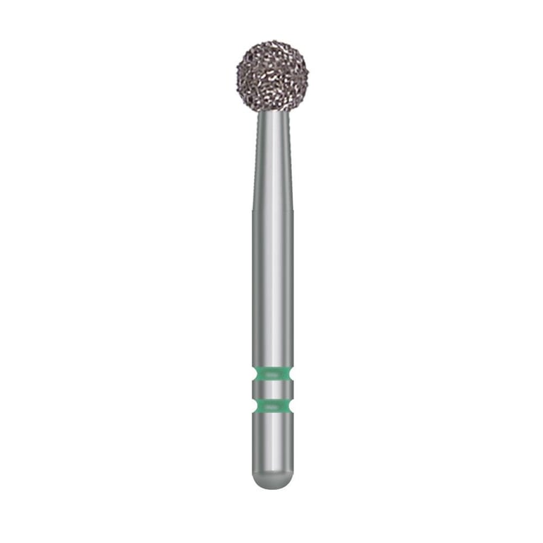 Two Striper FG #138 Coarse Diamond Bur, Round. Pack of 5