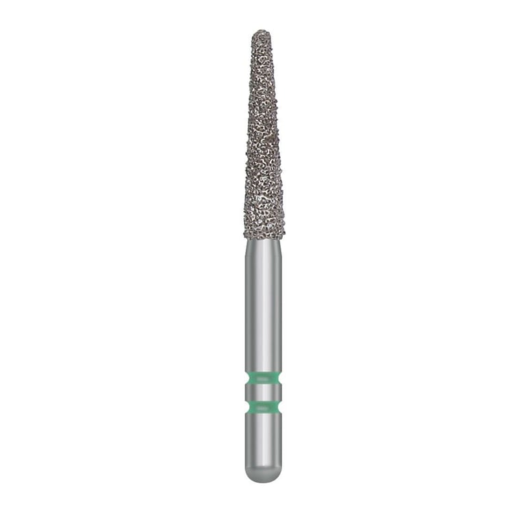 Two Striper FG 767.9 Coarse Diamond Bur Round-End Taper. Pack of 5