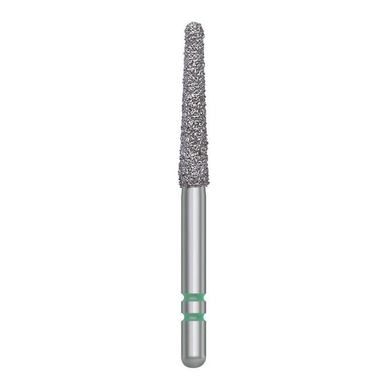 Two Striper FG 770.10 Coarse Diamond Bur Round-End Taper. Pack of 5