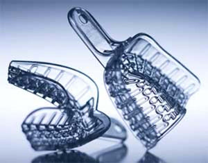 President Clear #6 Small Lower Full Arch Plastic Impression Trays, 12/Pk | SurgiMac Dental Supply