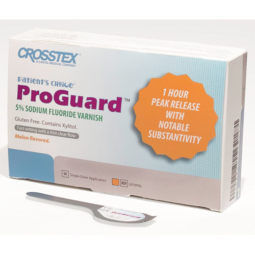 Crosstex | Crosstex Varnish, 5% Sodium Fluoride, 24 Month Shelf Life, 50 Single-Dose Applicators/bx | UFVPML