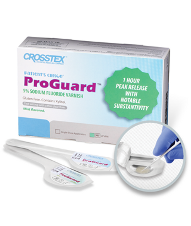 Crosstex | Crosstex Varnish, 5% Sodium Fluoride, 24 Month Shelf Life, 50 Single-Dose Applicators/bx | UFVPM