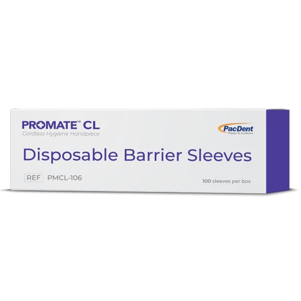 Pac-Dent | Pac-Dent ProMate CL Barrier Sleeves, 100/Box, Pack of 5 Boxes | PMCL-106