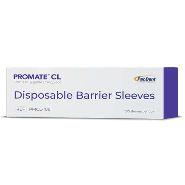 Pac-Dent ProMate CL Barrier Sleeves, 100/Box, Pack of 5 Boxes PMCL-106